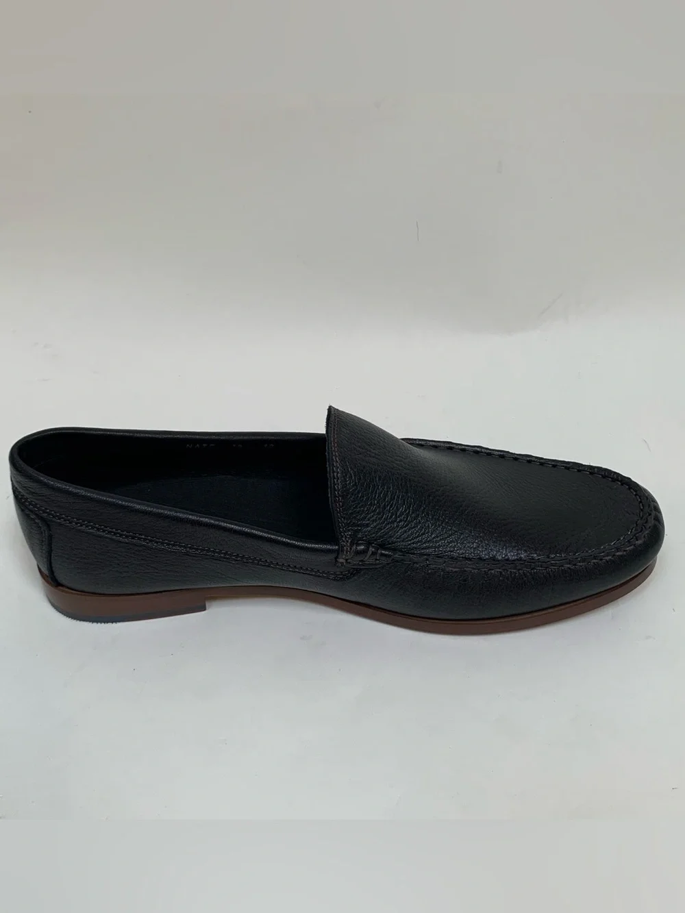 Donald J. Pliner Men's Nate Black Leather Italian Slip On Shoes Loafers Sz 12